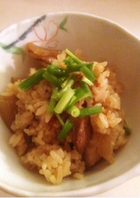 菊芋入りつけ麺、簡単リメイク炊き込みご飯