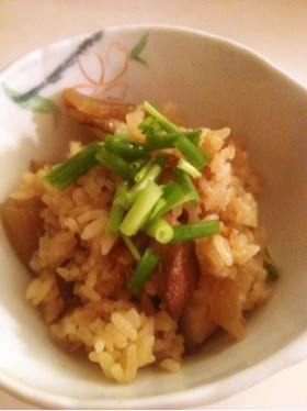 菊芋入りつけ麺、簡単リメイク炊き込みご飯