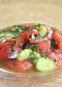 夏野菜の冷製サラダスープ
