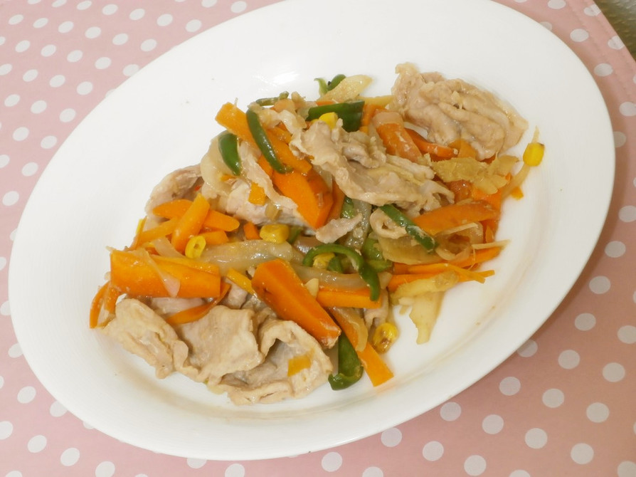 栄養満点✿豚肉と野菜の炒め物の画像