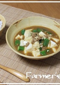 オクラと豆腐の和風スープカレー