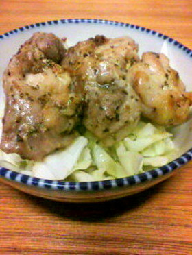 鶏もも肉のマジックソルトオイル焼き☆