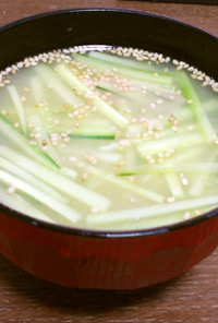かんたん韓国風冷製スープ(ネング)