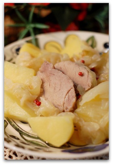 塩麹漬け豚ヒレ肉のスパイス白ワイン蒸しの写真