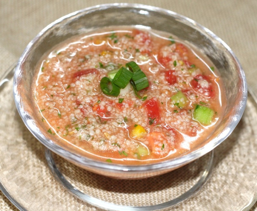 トマトとクスクス冷製スープの画像