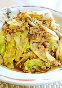 簡単☆あっさり和風麻婆キャベツ♪