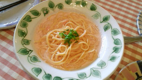 基本の明太子パスタ