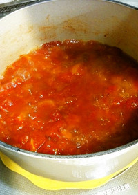 簡単★基本の生トマトをソースで常備