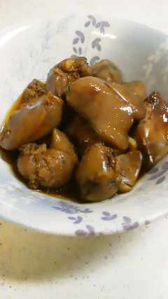 鶏の血肝の煮付け