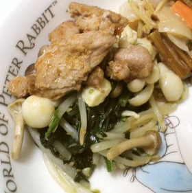 豚肉のピリ辛ゴマダレ焼き