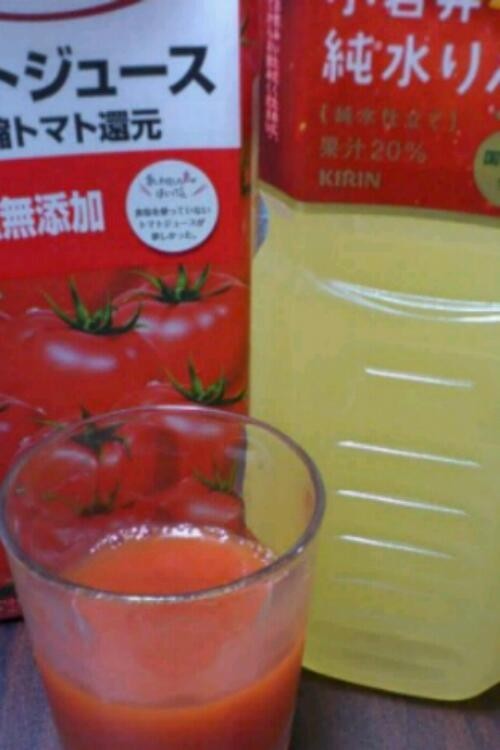 ﾐｷｻｰ不要!野菜ジュース(トマト)の画像