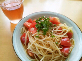 トマトの冷製パスタ