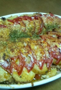 ジャガイモと完熟トマトの挽き肉グラタン