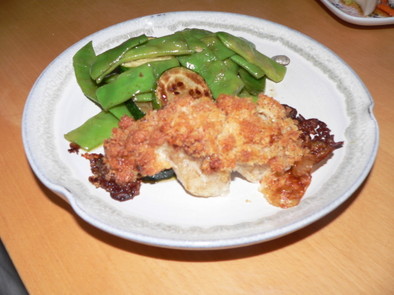 鱈のアイオリソースパン粉焼きの写真
