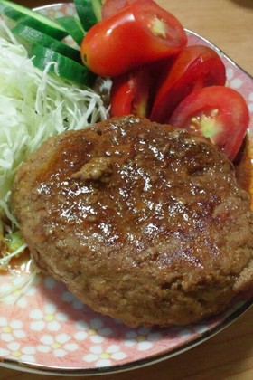 子供が作る簡単ハンバーグ