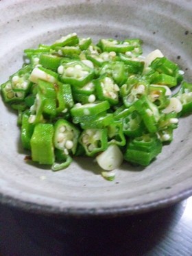 シンプルオクラ炒め