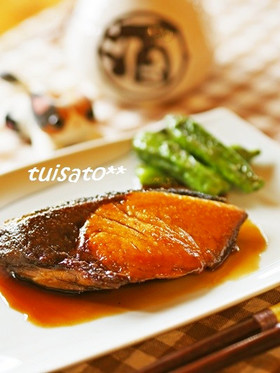 *フライパンであめ色ブリの照り焼き