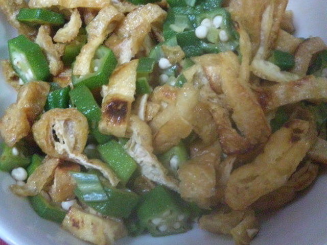 オクラと油揚げのポン酢和え レシピ 作り方 By 夜凪さん クックパッド 簡単おいしいみんなのレシピが360万品