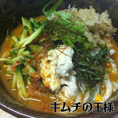 和風冷やしタンタン麺（うどん・坦々麺）の画像