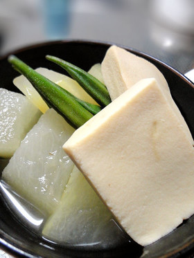 冬瓜と高野豆腐の炊合せ