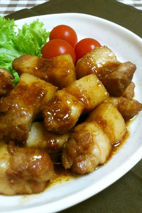 ボリューム満点＊豚バラブロックの生姜焼き