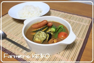 【農家のレシピ】夏野菜のスープカレーの写真