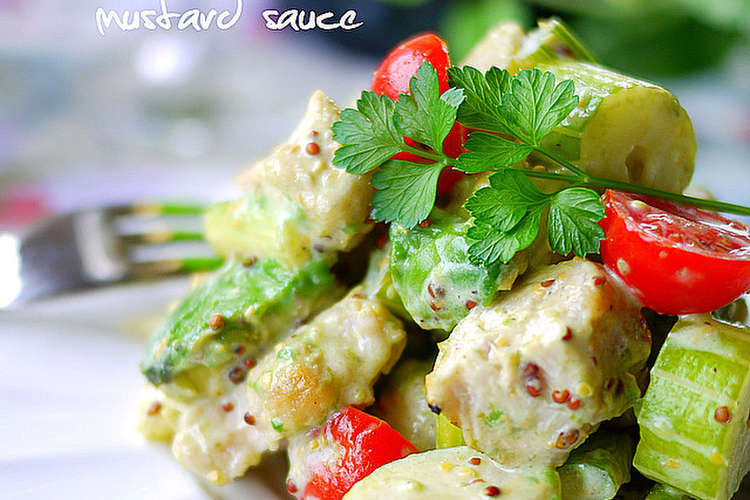 チキンとセロリのマスタードサラダ レシピ 作り方 By Putimiko クックパッド 簡単おいしいみんなのレシピが361万品