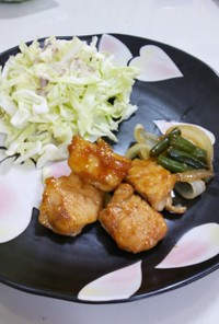 我が家の味・゜鶏胸肉の甘辛焼き