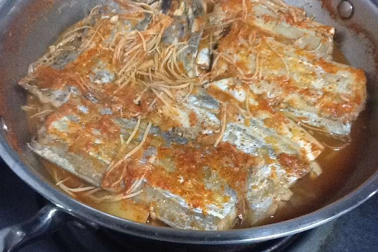 韓国風 太刀魚の辛煮 カルチジョリム レシピ 作り方 By ホヨック クックパッド 簡単おいしいみんなのレシピが361万品