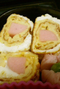 お弁当に☆魚肉ソーセージの卵焼き