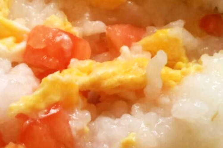 離乳食後期 お粥を美味しく タマトマ粥 レシピ 作り方 By ふなこ55 クックパッド 簡単おいしいみんなのレシピが375万品
