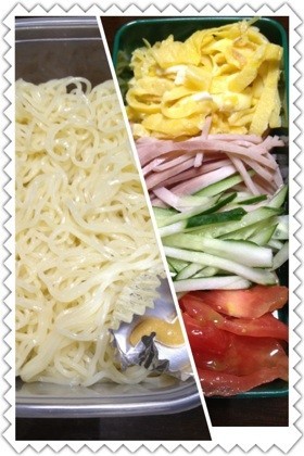 夏>>冷麺弁当の画像