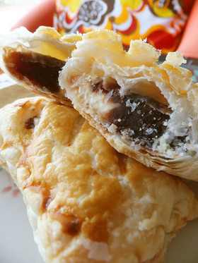 あんことクリームチーズのパイ