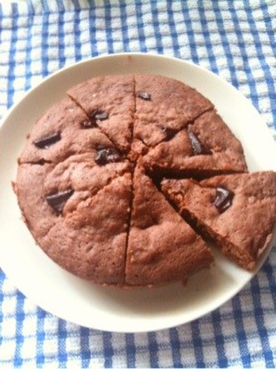 材料3つレンジ3分❤簡単濃厚チョコケーキの写真