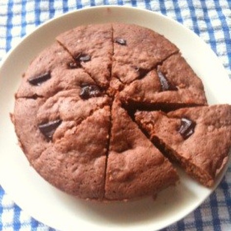 材料3つレンジ3分❤簡単濃厚チョコケーキ