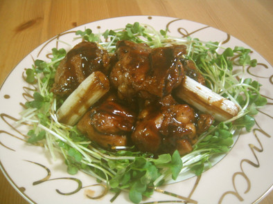 鶏肉とねぎのバルサミコ酢ソテーの写真