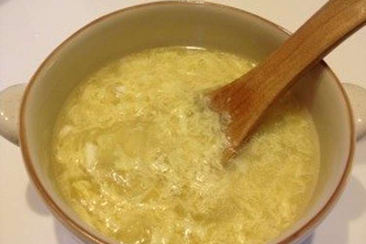 玉ねぎと玉子の中華スープウェイパー仕立て レシピ 作り方 By ミズノリさん クックパッド