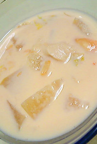 冬瓜入り豆乳キムチの冷製スープ