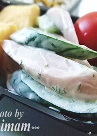 お弁当に☆胡瓜と魚ニソの簡単サラダ
