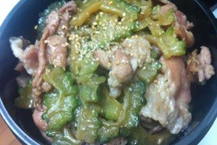 旦那も絶賛 ゴーヤ豚丼 レシピ 作り方 By Yururi クックパッド 簡単おいしいみんなのレシピが352万品