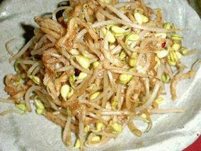 豆もやしと切り干し大根の韓国風炒めの写真