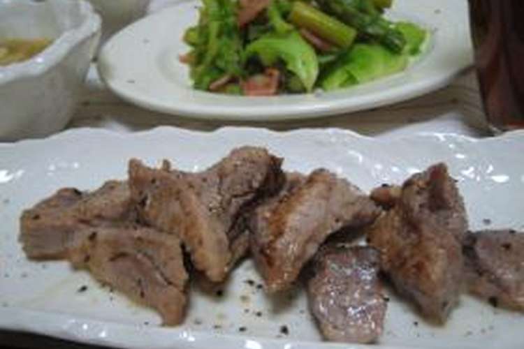 マグロほほ肉のステーキ レシピ 作り方 By ぼくの天使 クックパッド 簡単おいしいみんなのレシピが360万品