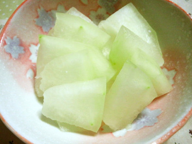 ほんのり甘い冬瓜のお漬物の写真
