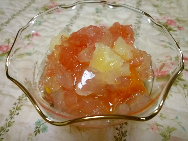 ミックスフルーツ缶の寒天ゼリー レシピ 作り方 By しのひこやま クックパッド