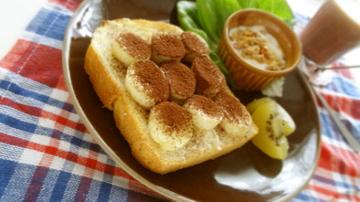 バナナココアトースト♡の写真