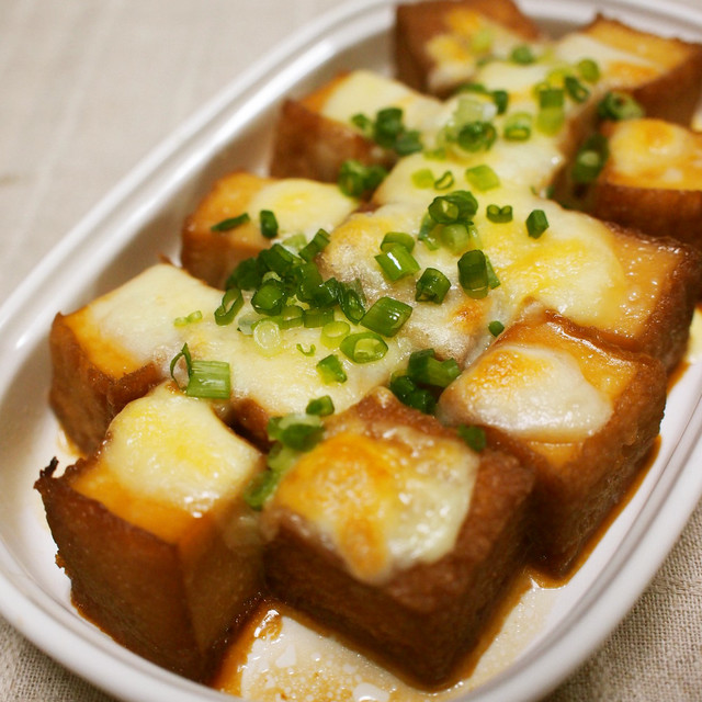 甘辛厚揚げのチーズ焼き レシピ 作り方 By Haru クックパッド 簡単おいしいみんなのレシピが373万品