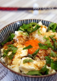混ぜるだけ✿ 豆腐と卵の私のずぼら飯