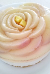 桃のヨーグルトムースケーキ15cm。