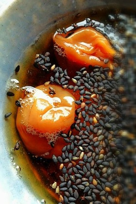 冷製★梅干し黒烏龍茶漬け