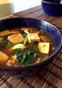 あったまる♡豆腐のカレースープ